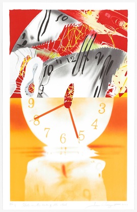 James Rosenquist, Hole in the Center of the Clock, 2007, 8-color lithograph, 42.5" x 27"